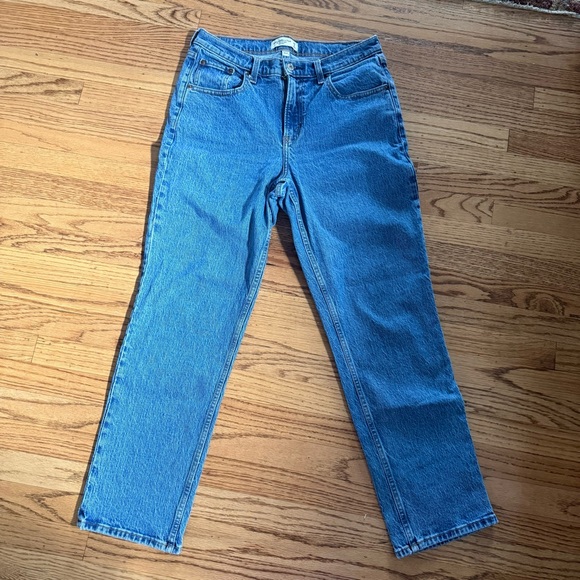 Abercrombie & Fitch Curve Love Mid Rise 90s Straight Jeans — Size 29/8 Short - Picture 8 of 11